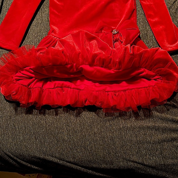 Nannette girl 4T little girl’s velvet Holiday dress. - Picture 3 of 4